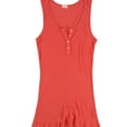 thumbnail image 1 of t.la Womens Ribbed Tank Top, Orange, Small, 1 of 2