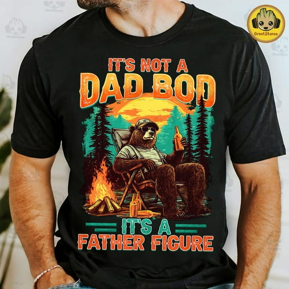 t's Not A Dad Bod It's A Father Figure T-shirt, Father's Day Shirt, Papa Bear Shirt Design Shirt, Drinking Dad Shirt, Funny Dad Shirt TH150509