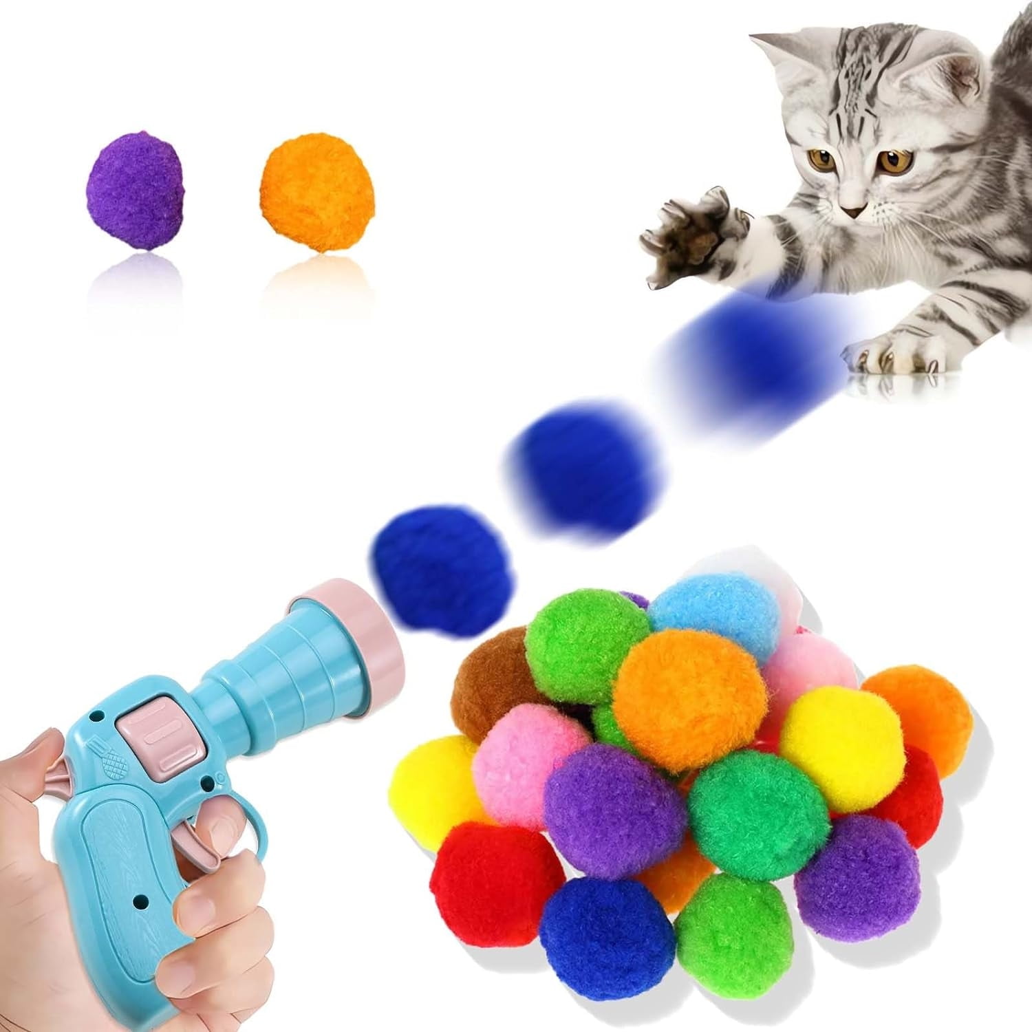 t‘s playtime with this fun and interactive cat toy featuring a vibrant