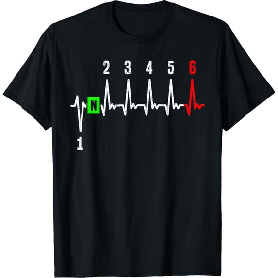 t-shirt 1N23456 1 Down 6 Up Motorcycle Shift Pattern T-Shirt mens,black,women,funny,journey,Crew Neck, Short Sleeve,printing