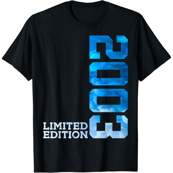 t-shirt 21 YEARS 21ST BIRTHDAY LIMITED EDITION 2003 T-Shirt mens，black，women，funny，journey，Crew Neck, Short Sleeve,custom clothing patterns.gift