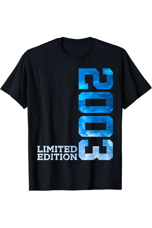 t-shirt 21 YEARS 21ST BIRTHDAY LIMITED EDITION 2003 T-Shirt mens,black,women,funny,journey,Crew Neck, Short Sleeve,custom clothing patterns.gift