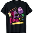 thumbnail image 1 of t-shirt 4th Grade Diva Shirt First Day of School Girl Clothes Gift T-Shirt mens t shirt，black，women，funny，misfits，men，journey, 1 of 4