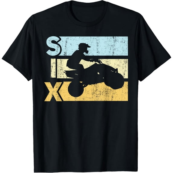 t-shirt ATV 6th Birthday Party ATV 4 Wheeler Quad Theme Birthday T-Shirt.