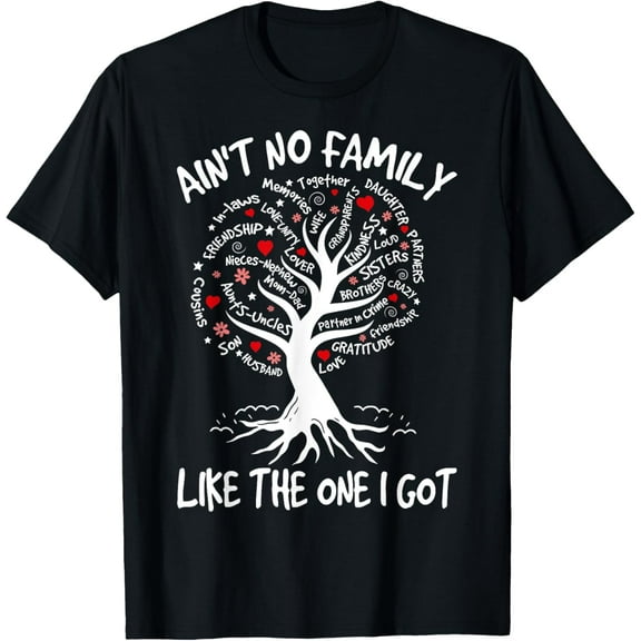 t-shirt Ain't No Family Like The One I Got Matching Family Reunion T-Shirt mens，black，women，funny，journey，Crew Neck, Short Sleeve,printing