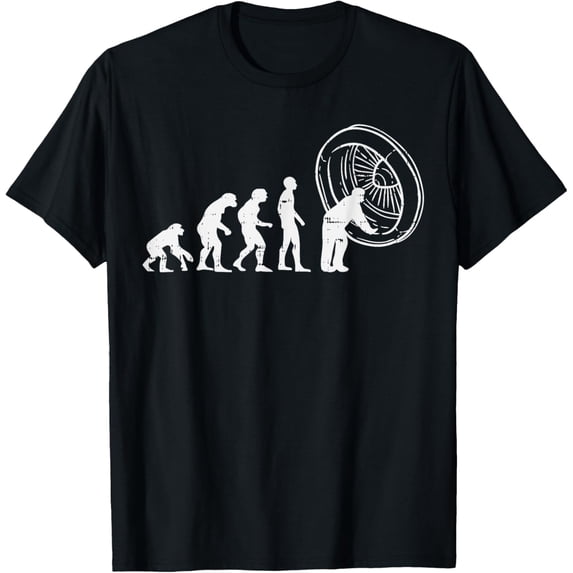 t-shirt Airplane Maintenance Evolution Funny Aviation Mechanic Gift T-Shirt.