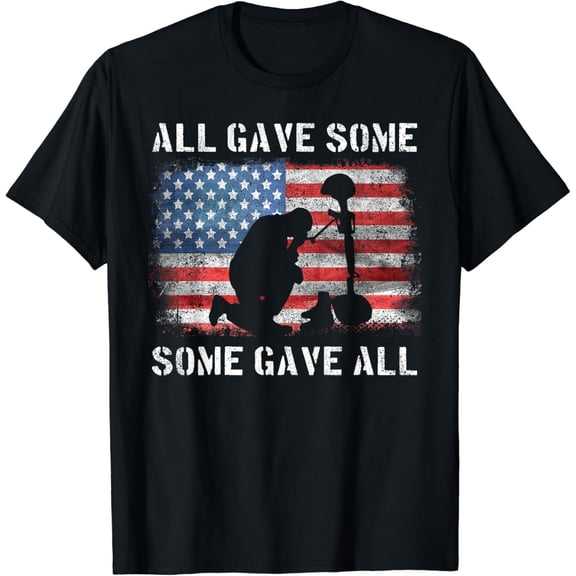 t-shirt All Gave Some Some Gave All I Veteran & Memorial's Day T-Shirt mens t shirt，black，women，funny，misfits，men，journey