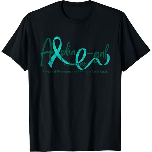 t-shirt Alpha-gal Allergy Awareness T-Shirt mens,black,women,funny,journey,Crew Neck, Short Sleeve,custom clothing patterns.gift