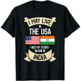 thumbnail image 1 of t-shirt American Flag UAD Indian India Gift Roots T-Shirt T-Shirt., 1 of 4