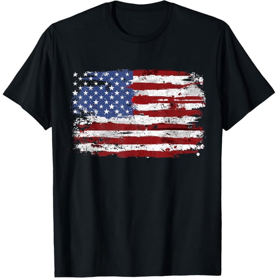 t-shirt American Flag USA United States of America US 4th of July T-Shirt.