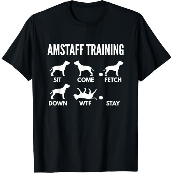 t-shirt Amstaff Training for American Staffordshire Terrier Owners T-Shirt.