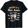 thumbnail image 1 of t-shirt Anatomy Of A Mini Aussie Miniature Australian Shepherd T-Shirt mens，black，women，funny，journey，Crew Neck, Short Sleeve,custom clothing patterns.gift, 1 of 4