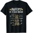 thumbnail image 1 of t-shirt Anatomy Of A Blue Heeler Australian Cattle Dog T-Shirt mens，black，women，funny，journey，Crew Neck, Short Sleeve,custom clothing patterns.gift, 1 of 4