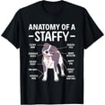 thumbnail image 1 of t-shirt Anatomy Of A Staffy Staffordshire Bull Terrier T-Shirt mens，black，women，funny，journey，Crew Neck, Short Sleeve,custom clothing patterns.gift, 1 of 4