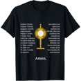 thumbnail image 1 of t-shirt Anima Christi TShirt Soul of Christ Sanctify Catholic Latin T-Shirt mens，black，women，funny，men，journey，Crew Neck, Short Sleeve,printing, 1 of 4