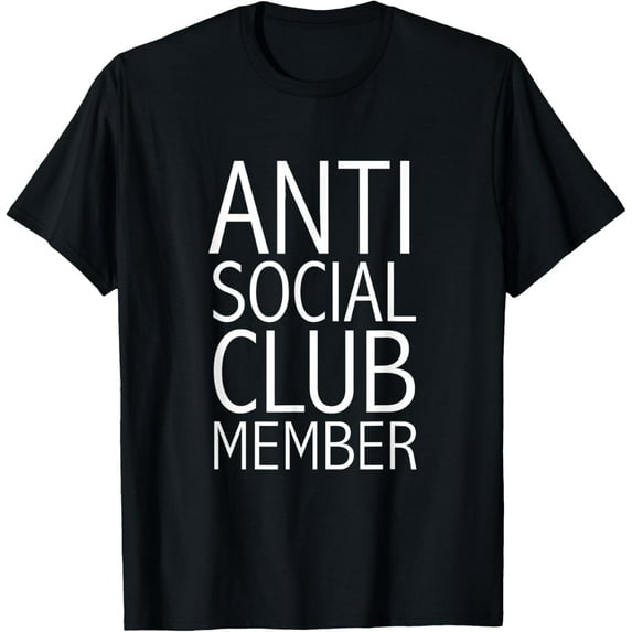 t-shirt Anti Social Club Member T-Shirt mens,black,women,funny,journey,Crew Neck, Short Sleeve,custom clothing patterns.gift