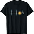 thumbnail image 1 of t-shirt Argentina Sun Of May Heartbeat EKG Pulse Argentinian Pride T-Shirt., 1 of 4