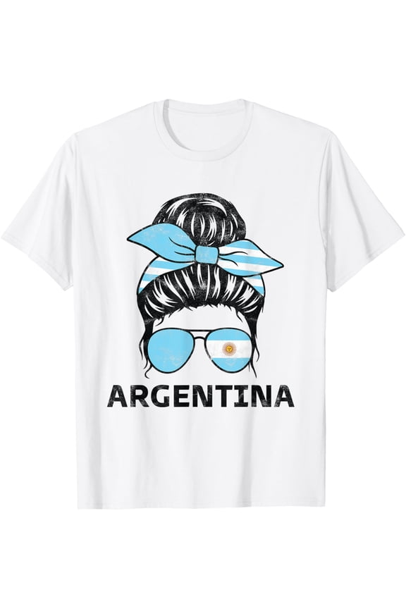 t-shirt Argentinian Girl Argentina girl Chica Argentine T-Shirt mens, woman, white，funny，journey，Crew Neck, Short Sleeve,custom clothing patterns.gift