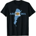 thumbnail image 1 of t-shirt Argentinian Map and Flag Souvenir - Distressed Argentina T-Shirt., 1 of 4