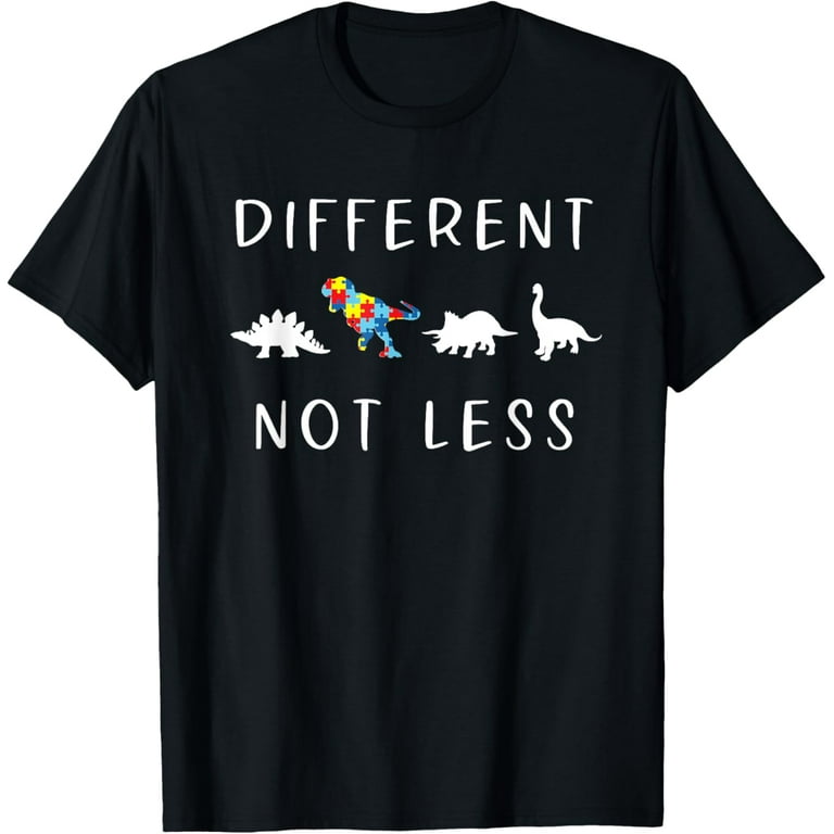 Retro Distressed Autism Awareness Different Not Less T-Shirt Retro Distressed Autism Awareness Different Not Less T-Shirt