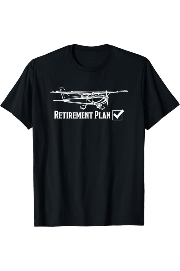 t-shirt Aviation Flight Flying C172 Airplane Retirement Pilot Gift T-Shirt.