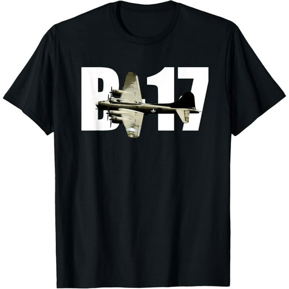 t-shirt B-17 B17 Flying Fortress T-Shirt WW2 Bomber Plane T-Shirt mens,black,women,funny,journey,Crew Neck, Short Sleeve,custom clothing patterns.