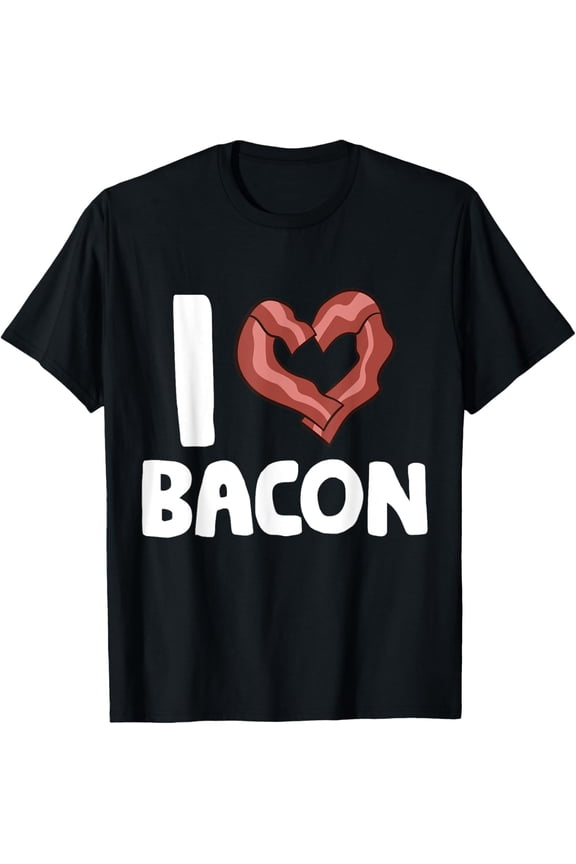 t-shirt Bacon Lover Funny Bacon Enthusiast I Love Bacon T-Shirt mens,black,women,funny,journey,Crew Neck, Short Sleeve,printing