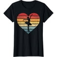 thumbnail image 1 of t-shirt Ballerina Gifts Retro Vintage Sunset Ballet Dancer Dancing T-Shirt mens，black，women，funny，journey，Crew Neck, Short Sleeve,custom clothing patterns.gift, 1 of 4
