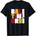 thumbnail image 1 of t-shirt Baltimore Maryland Souvenir T-Shirt mens，black，women，funny，journey，Crew Neck, Short Sleeve,custom clothing patterns.gift, 1 of 4