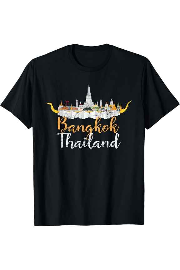 t-shirt Bangkok Thai Thailand T-Shirt mens,black,women,funny,journey,Crew Neck, Short Sleeve,custom clothing patterns.gift