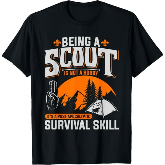 t-shirt Being A Scout Is Not A Hobby - Boys & Girls Scouts T-Shirt T-Shirt mens,black,women,funny,journey,Crew Neck, Short Sleeve,printing