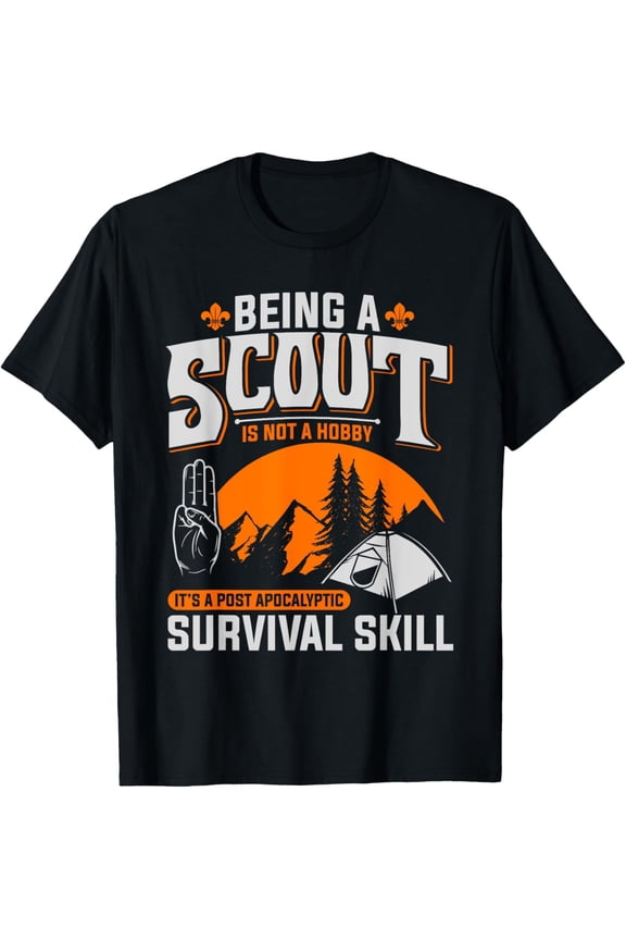 t-shirt Being A Scout Is Not A Hobby - Boys & Girls Scouts T-Shirt T-Shirt mens,black,women,funny,journey,Crew Neck, Short Sleeve,printing