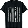 thumbnail image 1 of t-shirt Best Gramps Ever America Flag Gift For Men Father's Day T-Shirt mens，black，women，funny，journey，Crew Neck, Short Sleeve,printing, 1 of 4