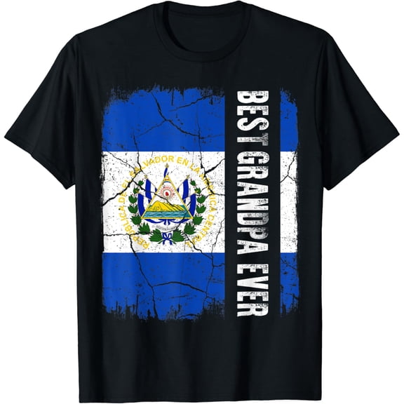 t-shirt Best Salvadoran Grandpa Ever El Salvador Flag Father's Day T-Shirt mens t shirt,black,women,funny,misfits,men,journey
