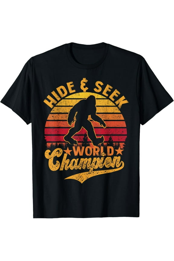 t-shirt Bigfoot Hide And Seek Big Foot Sasquatch Gifts For Men Women T-Shirt.