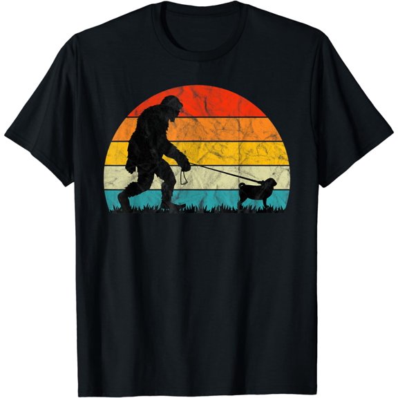 t-shirt Bigfoot Walking Pug Dog Training Puppies Mom Dad Gift Family T-Shirt mens t shirt,black,women,funny,misfits,men,journey
