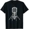 thumbnail image 1 of t-shirt Biology Microbiology Genetic Engineering Bacteriophages T-Shirt mens t shirt，black，women，funny，misfits，men，journey, 1 of 4