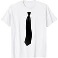 thumbnail image 1 of t-shirt Black Tie Funny Elegant Business Costume for Men Women Kids T-ShirtMen and women can wear white T-shirts, gifts. Age: M,，L，XL，2XL,3XL, 4XL, 1 of 4