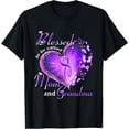 thumbnail image 1 of t-shirt Blessed To Be Called Mom And Grandma Butterfly Grandmother T-Shirt mens，black，women，funny，journey，Crew Neck, Short Sleeve,printing, 1 of 4