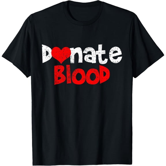 t-shirt Blood Donor Donation Awareness Medical T-Shirt mens，black，women，funny，journey，Crew Neck, Short Sleeve,printing