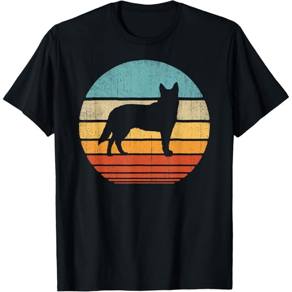 t-shirt Blue Heeler Australian Cattle Dog Retro Vintage 70s Sunset T-Shirt.