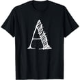 thumbnail image 1 of t-shirt Bold Letter A - Decorative Alphabet Big Font Capital Letter T-Shirt., 1 of 4