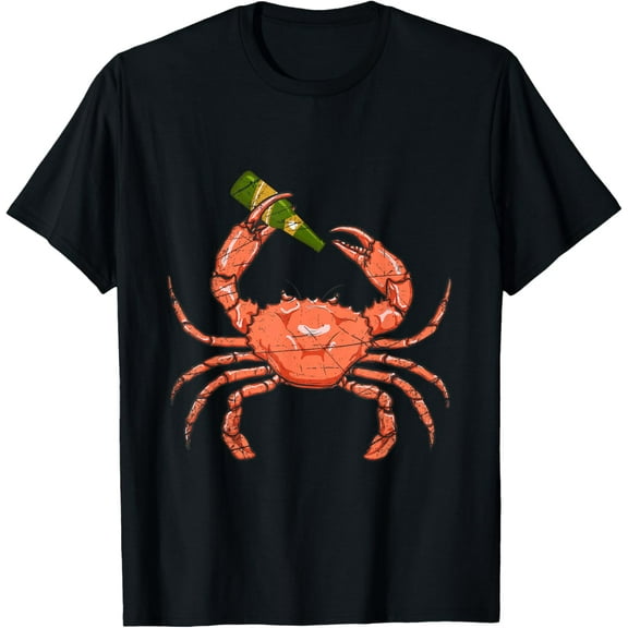 t-shirt Bottle Crab T-Shirt mens，black，women，funny，journey，Crew Neck, Short Sleeve,custom clothing patterns.gift