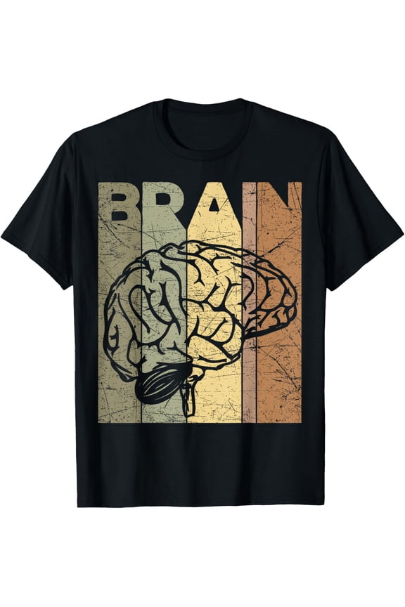 t-shirt Brain Vintage Neurologist Retro Brain Section Neurology T-Shirt mens t shirt,black,women,funny,misfits,men,journey
