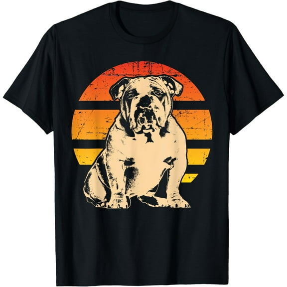 t-shirt British English Bulldog Dog Breed T-Shirt mens，black，women，funny，journey，Crew Neck, Short Sleeve,custom clothing patterns.gift