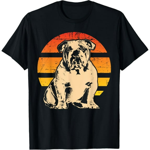 t-shirt British English Bulldog Dog Breed T-Shirt mens,black,women,funny,journey,Crew Neck, Short Sleeve,custom clothing patterns.gift
