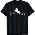 thumbnail image 1 of t-shirt Bull Riding Heartbeat Cowboy Bull Rider Rodeo Sport T-Shirt mens，black，women，funny，journey，Crew Neck, Short Sleeve,custom clothing patterns.gift, 1 of 4