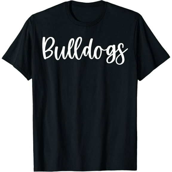 t-shirt Bulldogs School Spirit Team Mascot Game Night T-Shirt mens t shirt，black，women，funny，misfits，men，journey