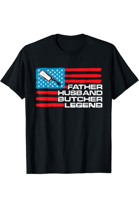 t-shirt Butcher For Men Meat Cutter Cutting Meat Market Butcher Shop T-Shirt mens,black,women,funny,men,journey,Crew Neck, Short Sleeve,printing