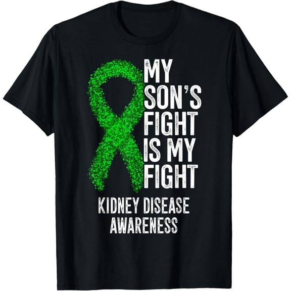 t-shirt CKD My Son's Fight Is My Fight Kidney Disease Awareness T-Shirt mens，black，women，funny，journey，Crew Neck, Short Sleeve,custom clothing patterns.gift